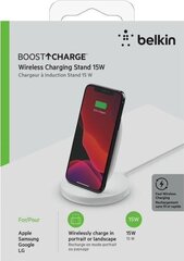 Belkin Wireless Charging Stand with PSU цена и информация | Зарядные устройства для телефонов | 220.lv