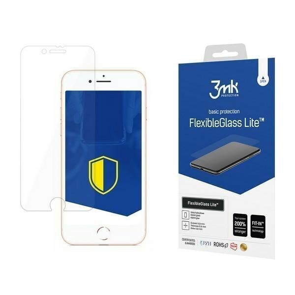 Aizsargstikls 3MK       iPhone SE 2020 Flexible Glass Lite cena un informācija | Ekrāna aizsargstikli | 220.lv