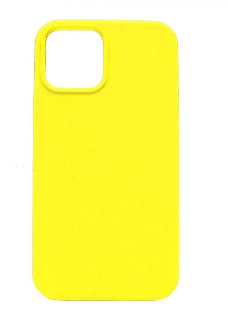 Aizmugurējais vāciņš Evelatus    Apple    iPhone 12/12 Pro Soft Case with bottom    Lemon Yellow cena un informācija | Telefonu vāciņi, maciņi | 220.lv