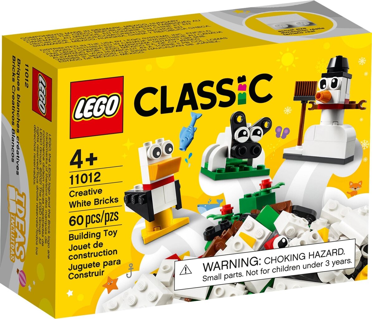 11012 LEGO® Classic Baltas krāsas detaļas цена и информация | Konstruktori | 220.lv