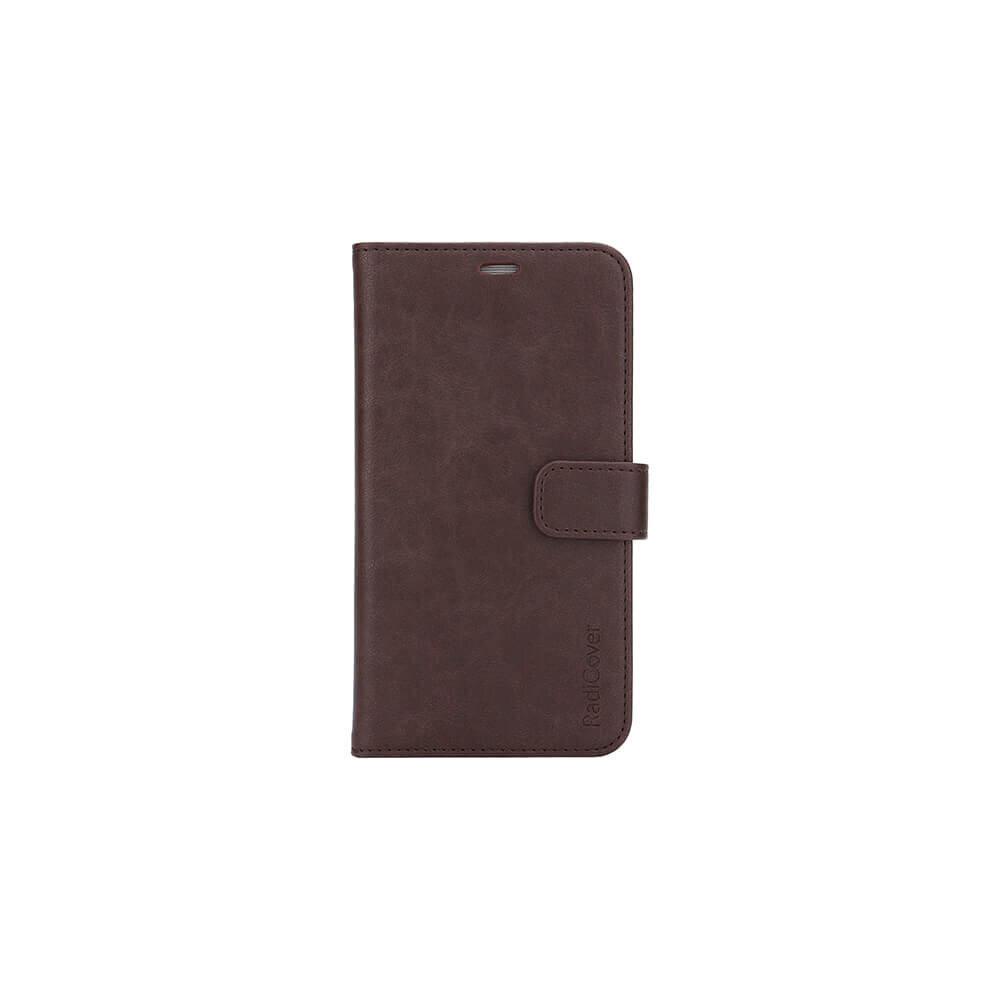 RadiCover - Radiation Protection Wallet PU iPhone 12 5,4 Flipcover - Brown cena un informācija | Telefonu vāciņi, maciņi | 220.lv