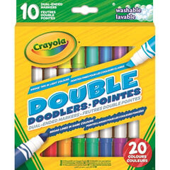 CRAYOLA Divkrāsu marķieri, 10 gb. cena un informācija | Rotaļlietas zēniem | 220.lv