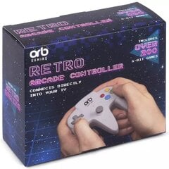 ORB Retro Arcade Controller incl. Over 200 8-Bit Games cena un informācija | Spēļu konsoles | 220.lv