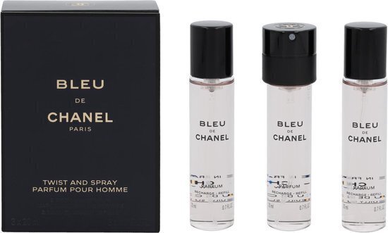 Chanel Bleu de Chanel Pour Homme EDT dāvanu komplekts vīriešiem 3 x 20 ml cena un informācija | Vīriešu smaržas | 220.lv