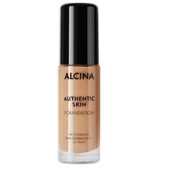 <table>Alcina Authentic Skin Foundation - Highly opaque makeup 28.5 ml  Medium #D1A485</table> цена и информация | Пудры, базы под макияж | 220.lv