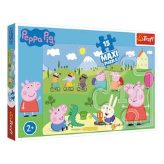 TREFL Puzle 15 Peppa cena un informācija | Puzles, 3D puzles | 220.lv