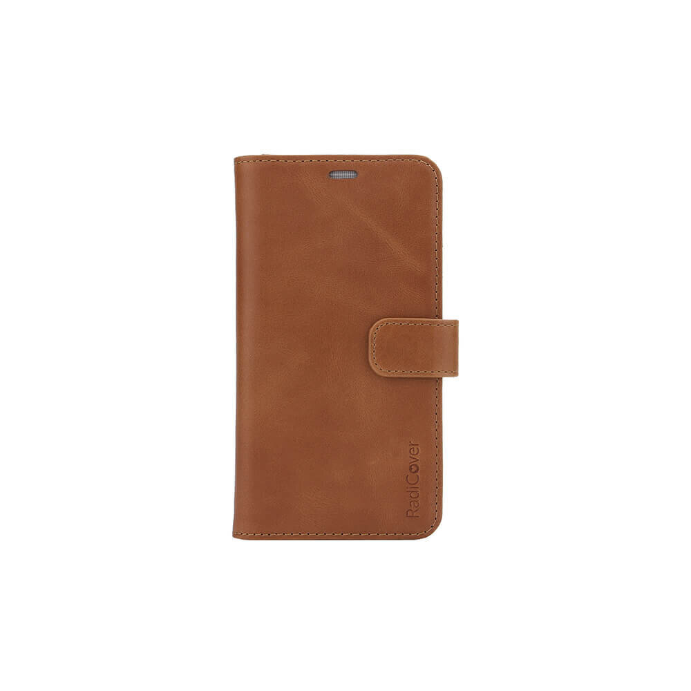 RadiCover - Radiationprotected Mobilewallet Leather iPhone 12 5,4 2in1 Magnetcover - Brown цена и информация | Telefonu vāciņi, maciņi | 220.lv