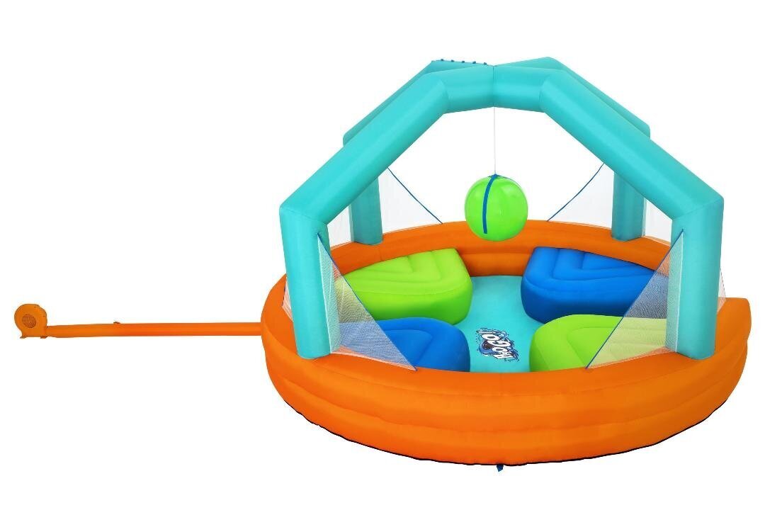 BESTWAY piepūšamā atrakcija Dodge & Drench Water Park, 4.5m x 4.5m x 2.68m, 53383 cena un informācija | Baseini | 220.lv