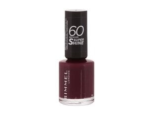 Rimmel London 60 Seconds Super Shine nagu laka 8 ml, 712 Berry Pop цена и информация | Лаки для ногтей, укрепители | 220.lv