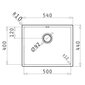 Izlietne Pyramis Astris Colora 50x40, tumši pelēka цена и информация | Virtuves izlietnes | 220.lv