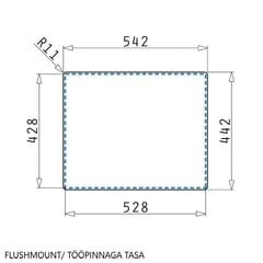 Мойка Pyramis Astris Colora 50x40 золотистый цена и информация | Раковины на кухню | 220.lv