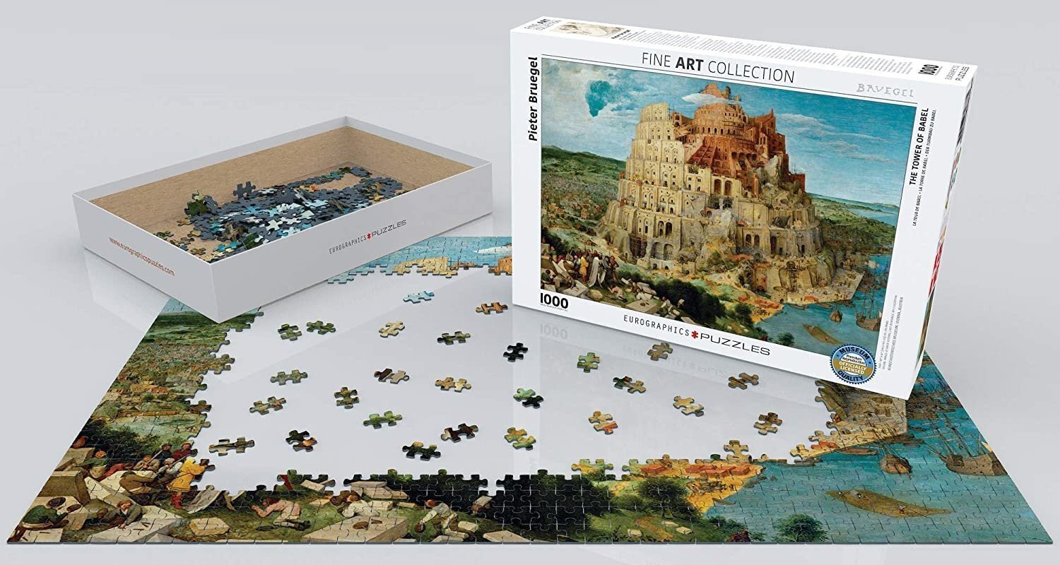 Puzle Piatnik Bābeles tornis, 1000 d. цена и информация | Puzles, 3D puzles | 220.lv