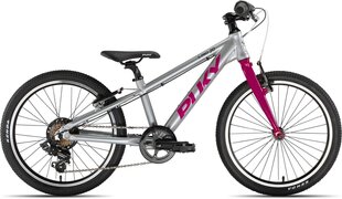 Bērnu velosipēds PUKY S-Pro 20" 7 Alu, pelēks/rozā cena un informācija | Velosipēdi | 220.lv