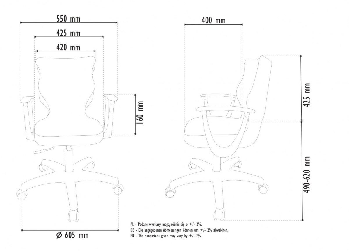 Bērnu biroja krēsls Entelo Norm ST33 6, dažādu krāsu/melns cena un informācija | Biroja krēsli | 220.lv