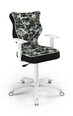 Biroja krēsls Entelo Duo ST33 6, melns/zaļš