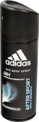 Adidas After Sport дезодорант-спрей для мужчин 150 ml цена и информация | Дезодоранты | 220.lv