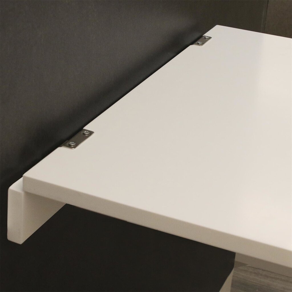 Pārveidojams galds Intesi Ezio, balts/melns cena un informācija | Datorgaldi, rakstāmgaldi, biroja galdi | 220.lv
