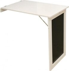 Pārveidojams galds Intesi Ezio, balts/melns cena un informācija | Datorgaldi, rakstāmgaldi, biroja galdi | 220.lv