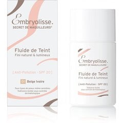 Embryolisse Secret De Maquilleurs Fluide De Teint тональный крем 30 ml, 01 Ivory Beige цена и информация | Пудры, базы под макияж | 220.lv