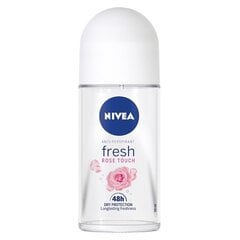 Nivea Fresh Rose Touch rullīša dezodorants 50 ml cena un informācija | Dezodoranti | 220.lv