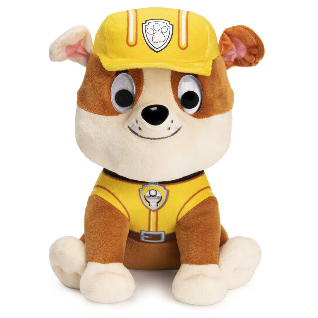 PAW PATROL Pliušinis šuniukas-patrulis Rubble, 22 cm цена и информация | Rotaļlietas zīdaiņiem | 220.lv