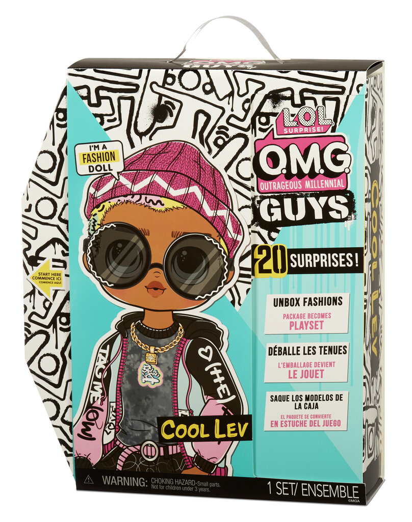MGA LOL Surprise OMG Guys - Cool Lev (25 cm) цена и информация | Rotaļlietas meitenēm | 220.lv