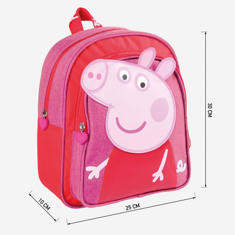 PEPPA PIG - bērnu mugursoma, rozā cena un informācija | Skolas somas | 220.lv