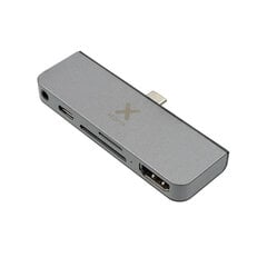 USB-C-концентратор xtorm XC205 5в1, серый цена и информация | Адаптеры и USB разветвители | 220.lv