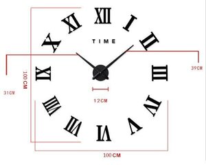 3D DIY 3D007B sienas pulkstenis cena un informācija | Pulksteņi | 220.lv
