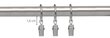 Viengabala karnīze 25 mm APOLLO, 300 cm, nerūsējošais tērauds cena un informācija | Aizkaru stangas, karnīzes | 220.lv