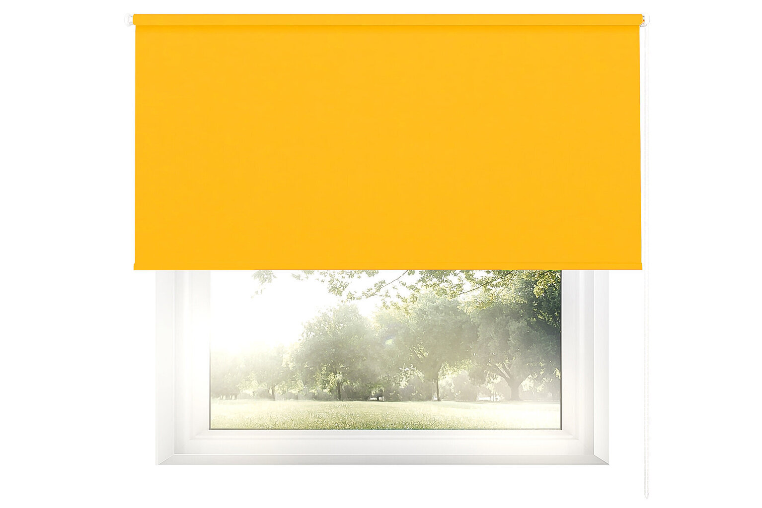 Sienas rullo žalūzijas ar audumu Dekor 170x170 cm, d-17 Dzeltenas cena un informācija | Rullo žalūzijas | 220.lv
