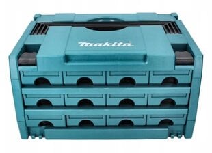 Ящик для инструментов Makita MAKSTOR. Модель 3.12 DRAWER TOWER 3-3 с 12 отделениями P-84327 цена и информация | Ящики для инструментов, держатели | 220.lv