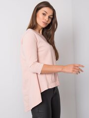 Gaiši rozā blūze ar / piedurknēm. Light pink S цена и информация | Женские блузки, рубашки | 220.lv