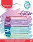 Teksta marķieri MAPED Fluo Glitter 4 krāsas cena un informācija | Kancelejas preces | 220.lv