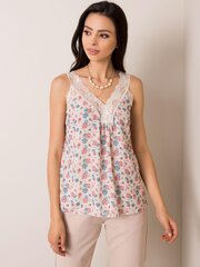 Топ с цветами Sublevel, бежевый цена и информация | Женские блузки, рубашки | 220.lv