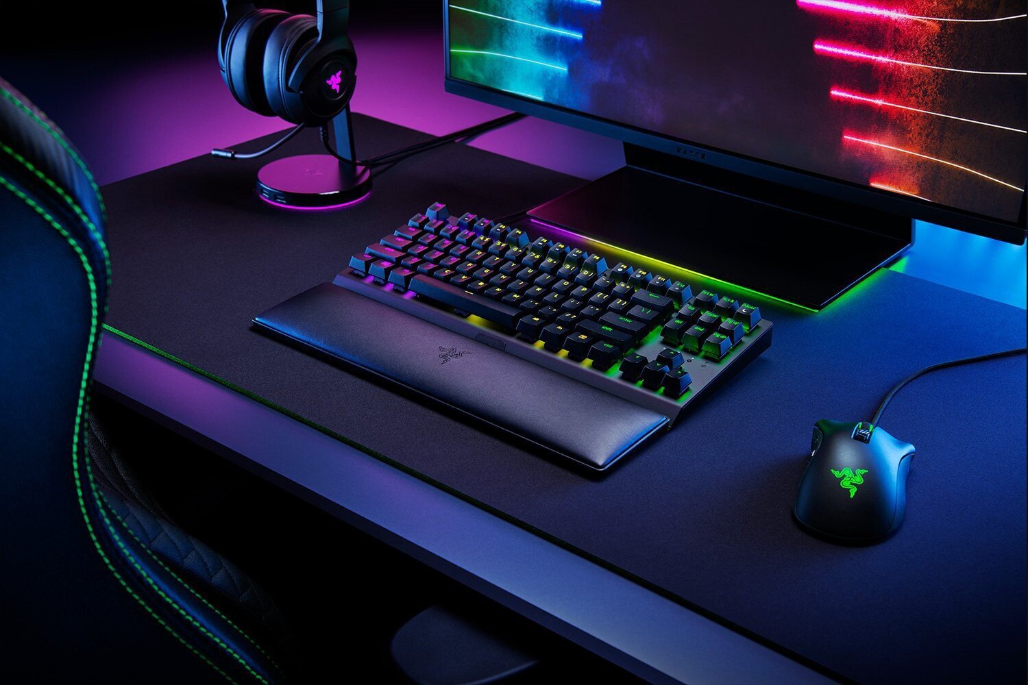 Razer Ergonomic Wrist Rest for Tenkeyles cena un informācija | Klaviatūras | 220.lv