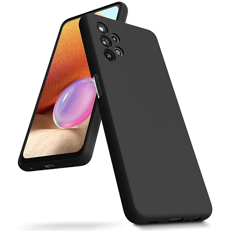 Aizmugurējais vāciņš Evelatus       Galaxy A32 5G Soft Touch Silicone    Black cena un informācija | Telefonu vāciņi, maciņi | 220.lv