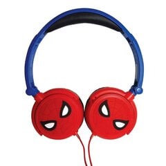 Lexibook - Spider-Man Stereo Wired Foldable Headphone цена и информация | Наушники с микрофоном Asus H1 Wireless Чёрный | 220.lv