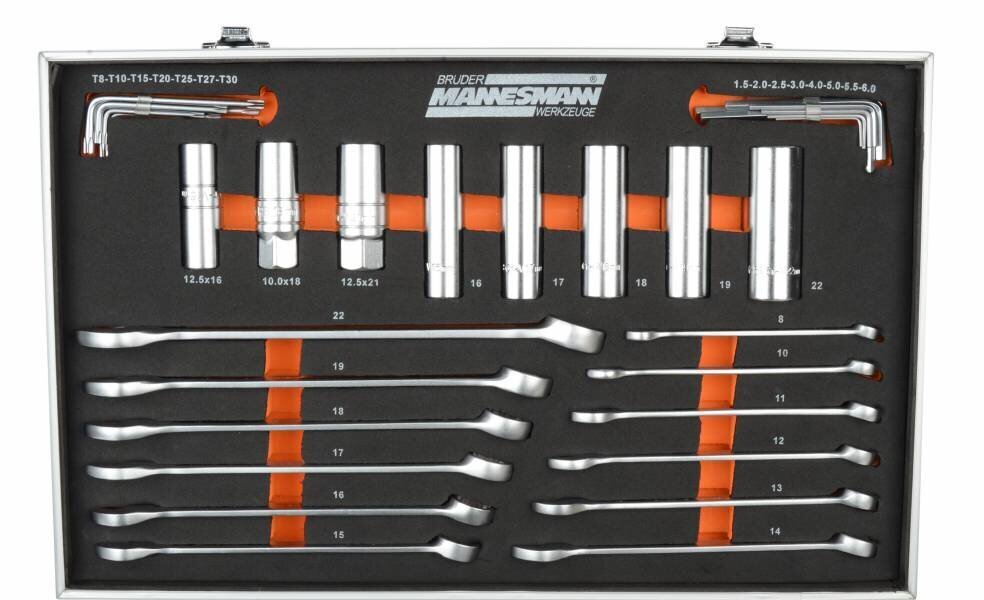 Darbarīku komplekts Mannesmann, 232 priekšmeti цена и информация | Rokas instrumenti | 220.lv