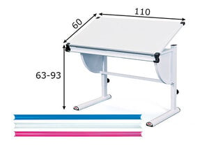 Письменный стол Milo, белый цена и информация | Компьютерные, письменные столы | 220.lv