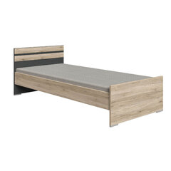 Кровать Cariba, 140x200 см, коричневый/серый цена и информация | Кровати | 220.lv