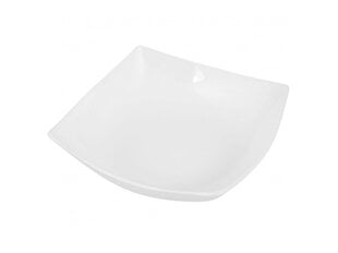 Quadrato balts zupas šķīvis 20 cm cena un informācija | Trauki, šķīvji, pusdienu servīzes | 220.lv
