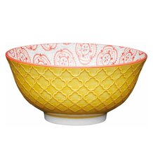 Bļoda keramika glazēta 15,5 x 7,5 cm 'yellow Floral' KitchenCraft cena un informācija | Trauki, šķīvji, pusdienu servīzes | 220.lv