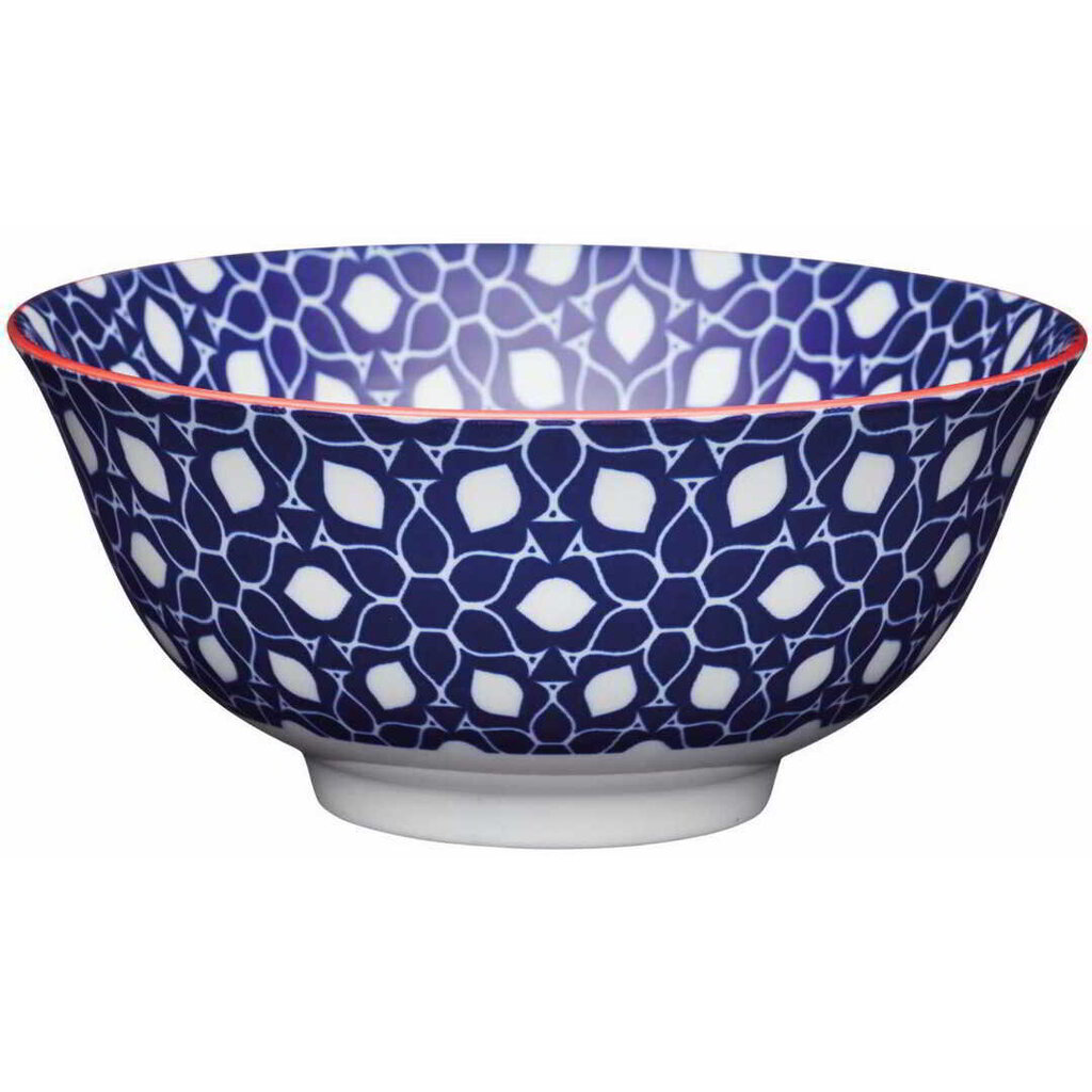 Bļoda keramika glazēta 15,5 x 7,5 cm 'blue Floral' KitchenCraft cena un informācija | Trauki, šķīvji, pusdienu servīzes | 220.lv