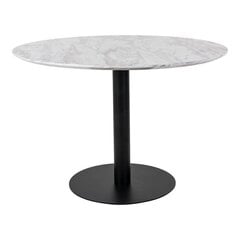 Обеденный стол Bolzano, белый/черный цена и информация | Кухонные и обеденные столы | 220.lv