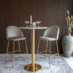 Обеденный стол Bolzano, 70x105 см, белый/золотой цена и информация | Кухонные и обеденные столы | 220.lv