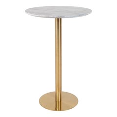 Обеденный стол Bolzano, 70x105 см, белый/золотой цена и информация | Кухонные и обеденные столы | 220.lv