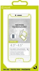 Защитное стекло Muvit для 4.3''/4.5' цена и информация | Чехлы для телефонов | 220.lv