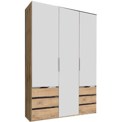 Шкаф Level36A F21554, коричневый/белый цена и информация | Шкафы | 220.lv