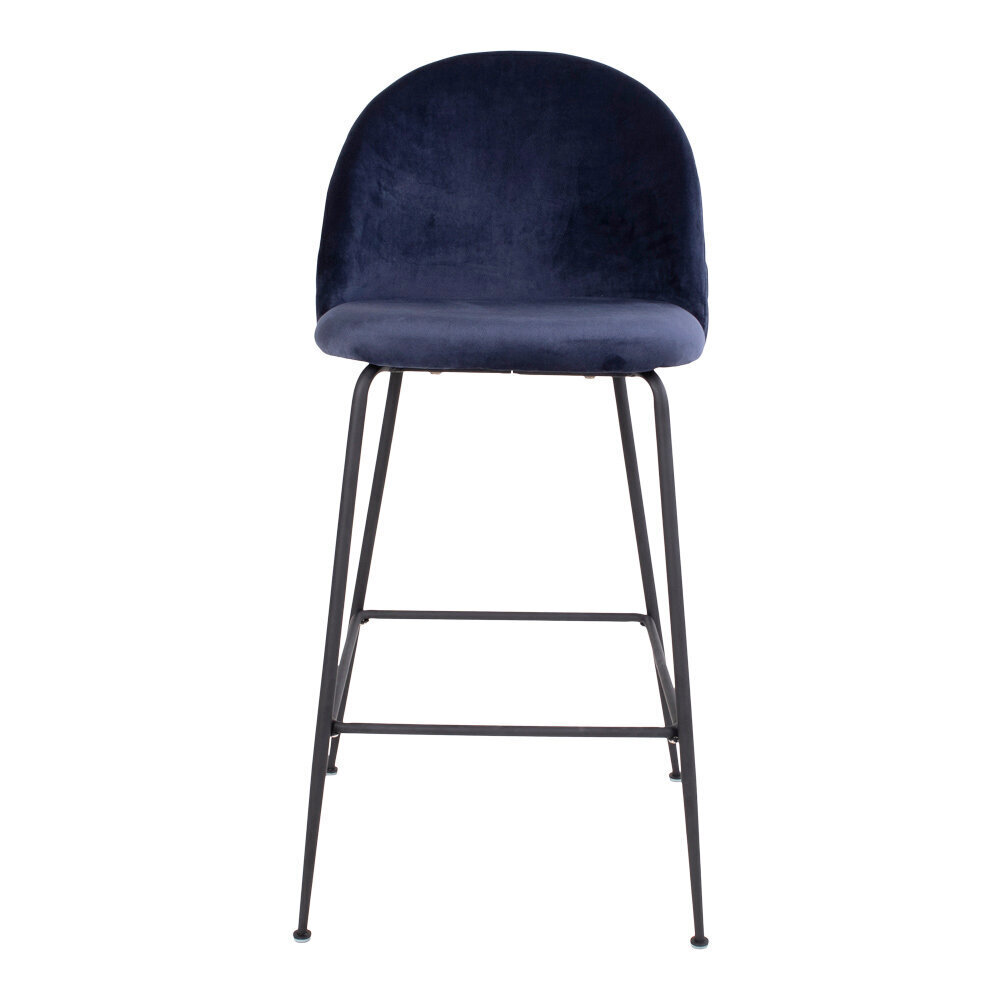 2-vu bāra krēslu komplekts Lausanne, zils cena un informācija | Virtuves un ēdamistabas krēsli | 220.lv